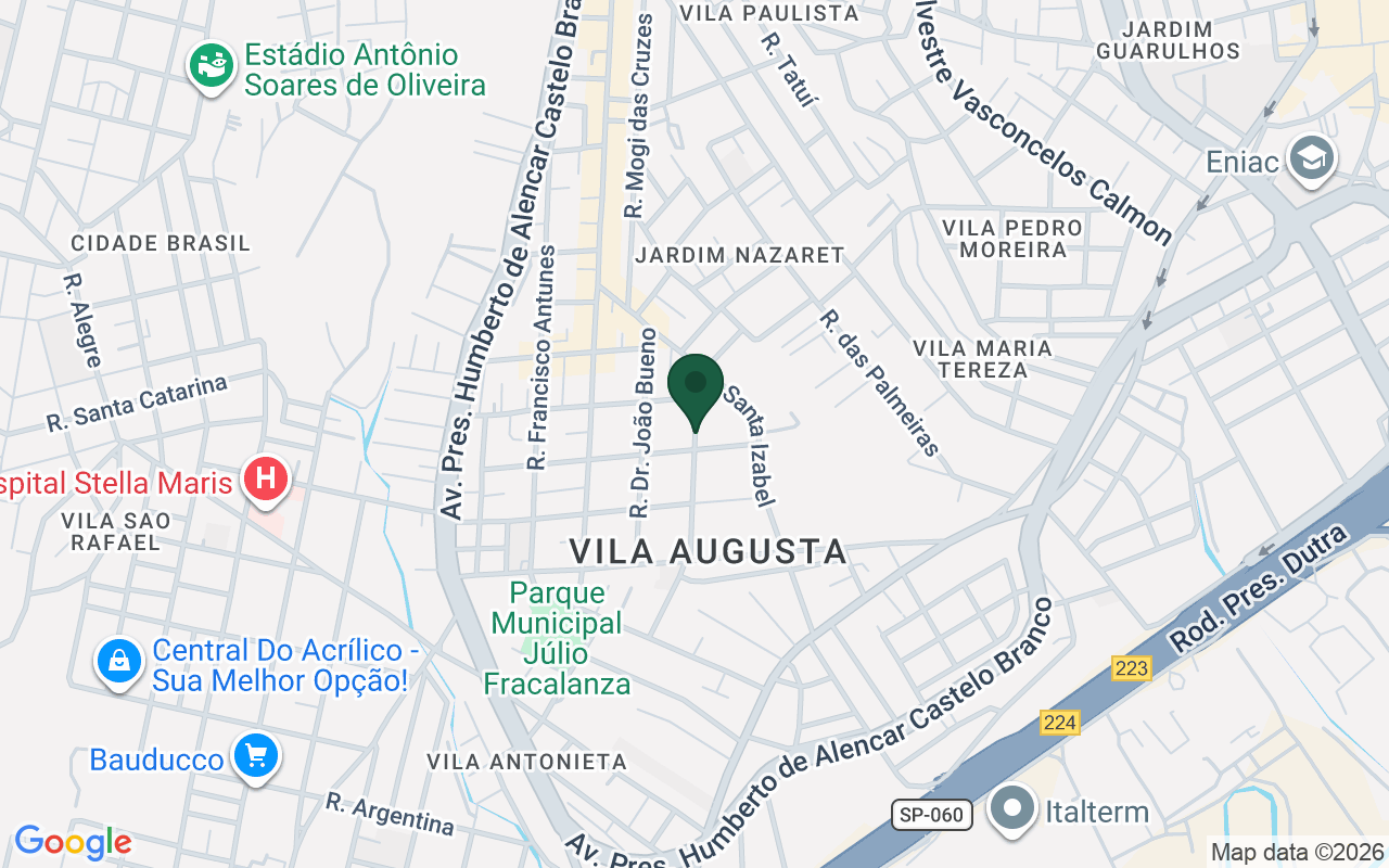 Mapa de Vila Augusta · Guarulhos · SP
