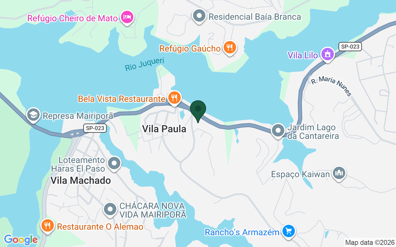 Mapa de Rio abaixo · Mairiporã · SP