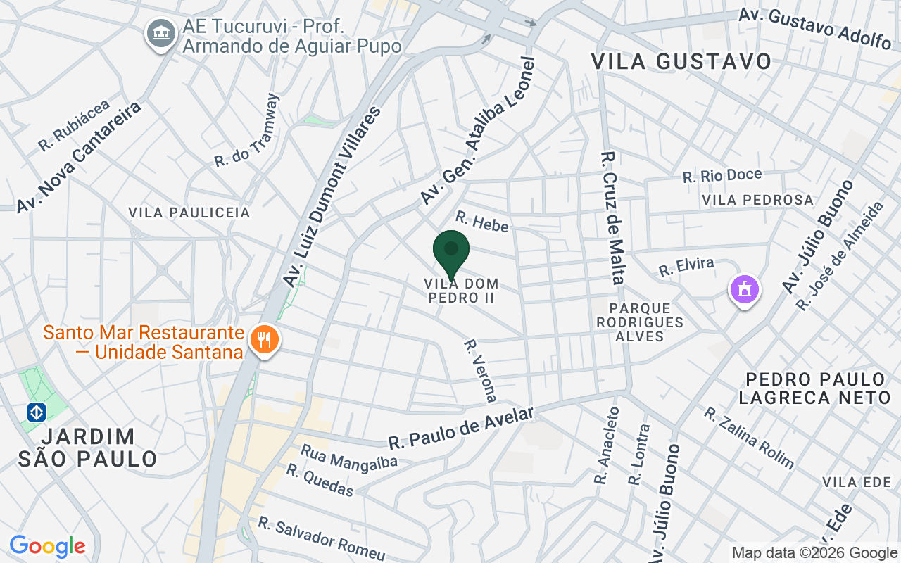 Mapa de Parada Inglesa · São Paulo · SP