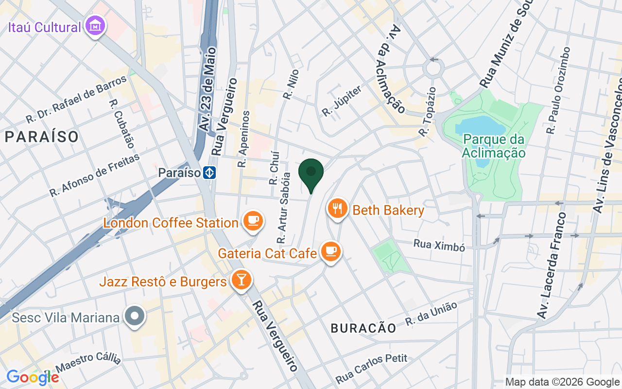 Mapa de Paraíso · São Paulo · SP