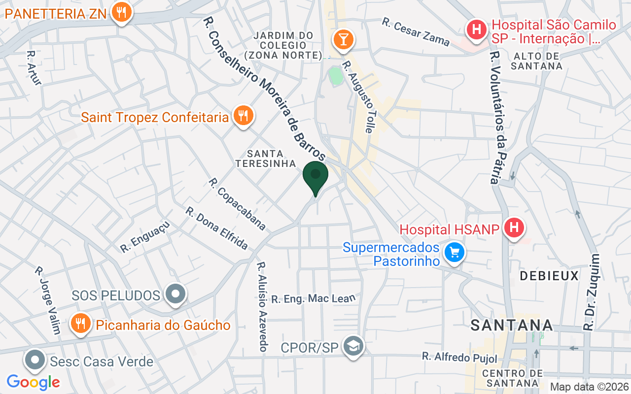 Mapa de Santa Teresinha · São Paulo · SP