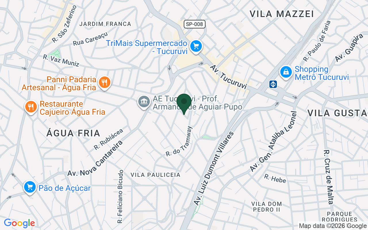Mapa de Tucuruvi · São Paulo · SP