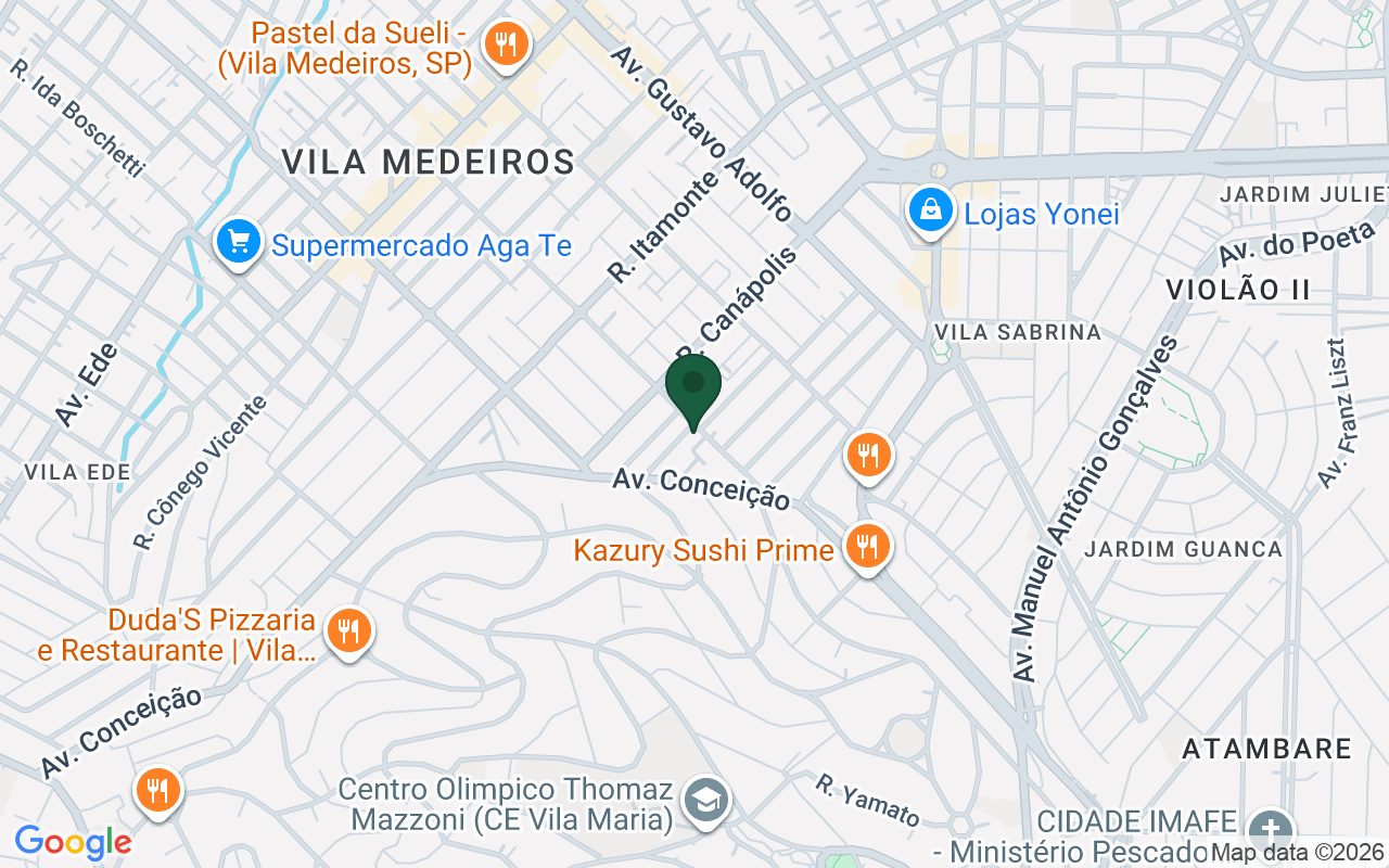 Mapa de Vila Medeiros · São Paulo · SP