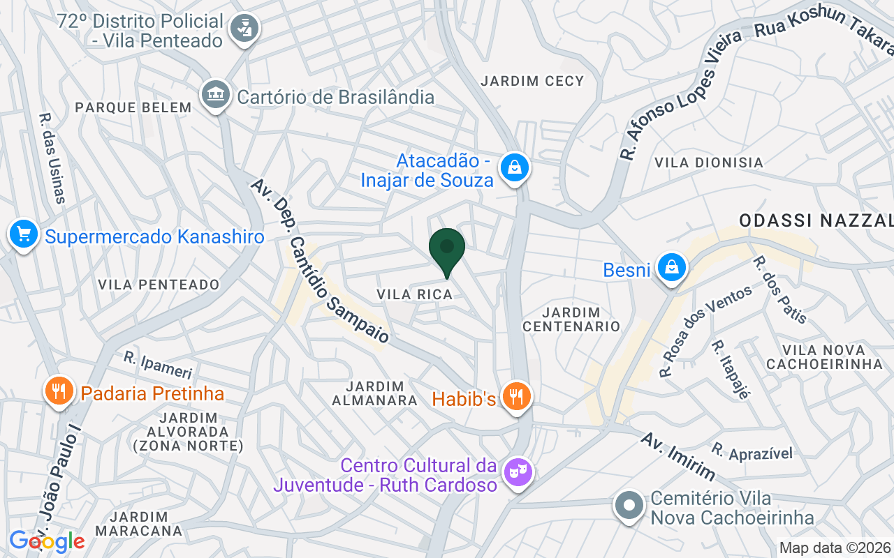 Mapa de Vila Rica · São Paulo · SP