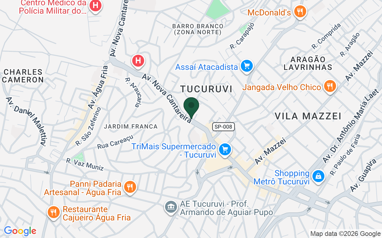 Mapa de Tucuruvi · São Paulo · SP