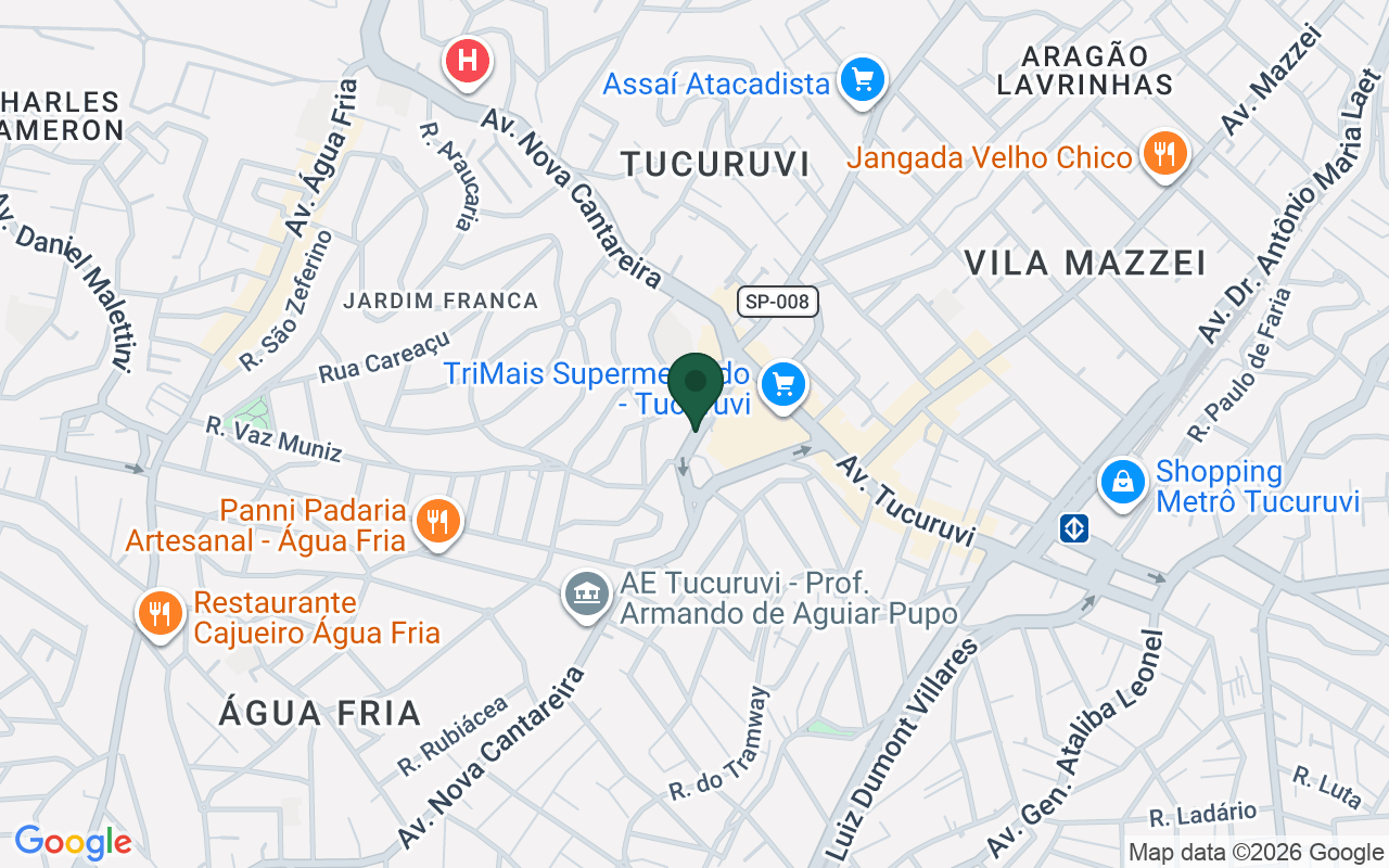 Mapa de Tucuruvi · São Paulo · SP