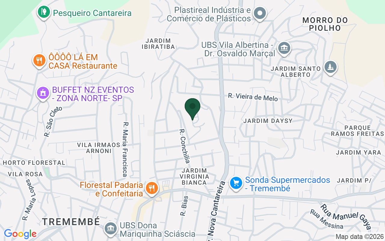 Mapa de Vila Albertina · São Paulo · SP