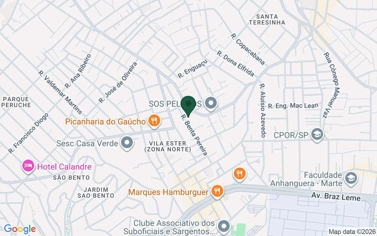 Mapa de Santa Teresinha · São Paulo · SP