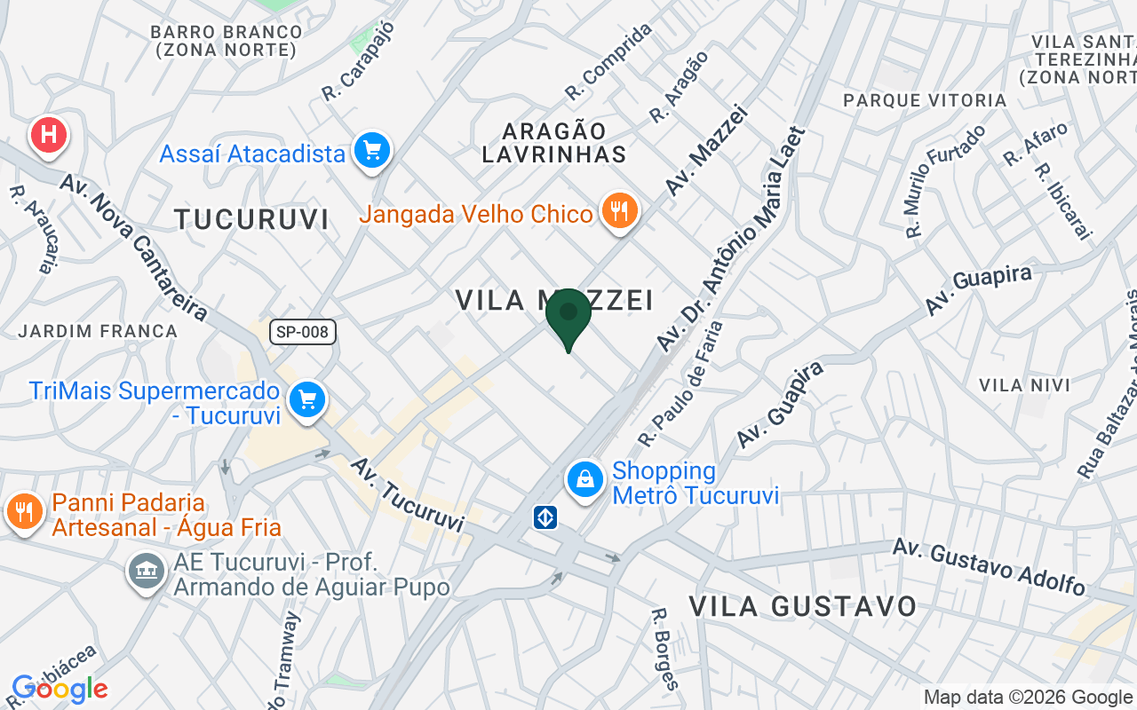 Mapa de Tucuruvi · São Paulo · SP