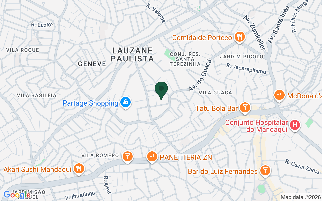 Mapa de Lauzane Paulista · São Paulo · SP
