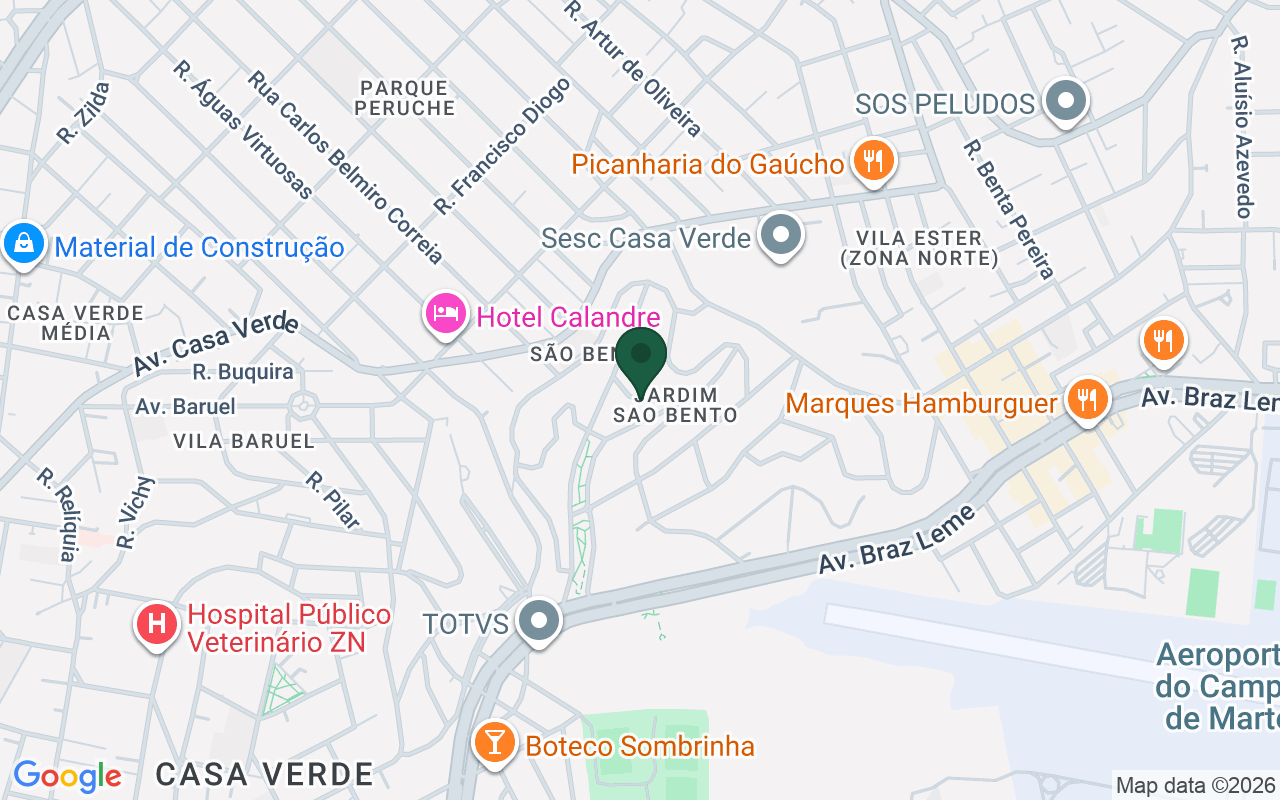 Mapa de Jardim São Bento · São Paulo · SP