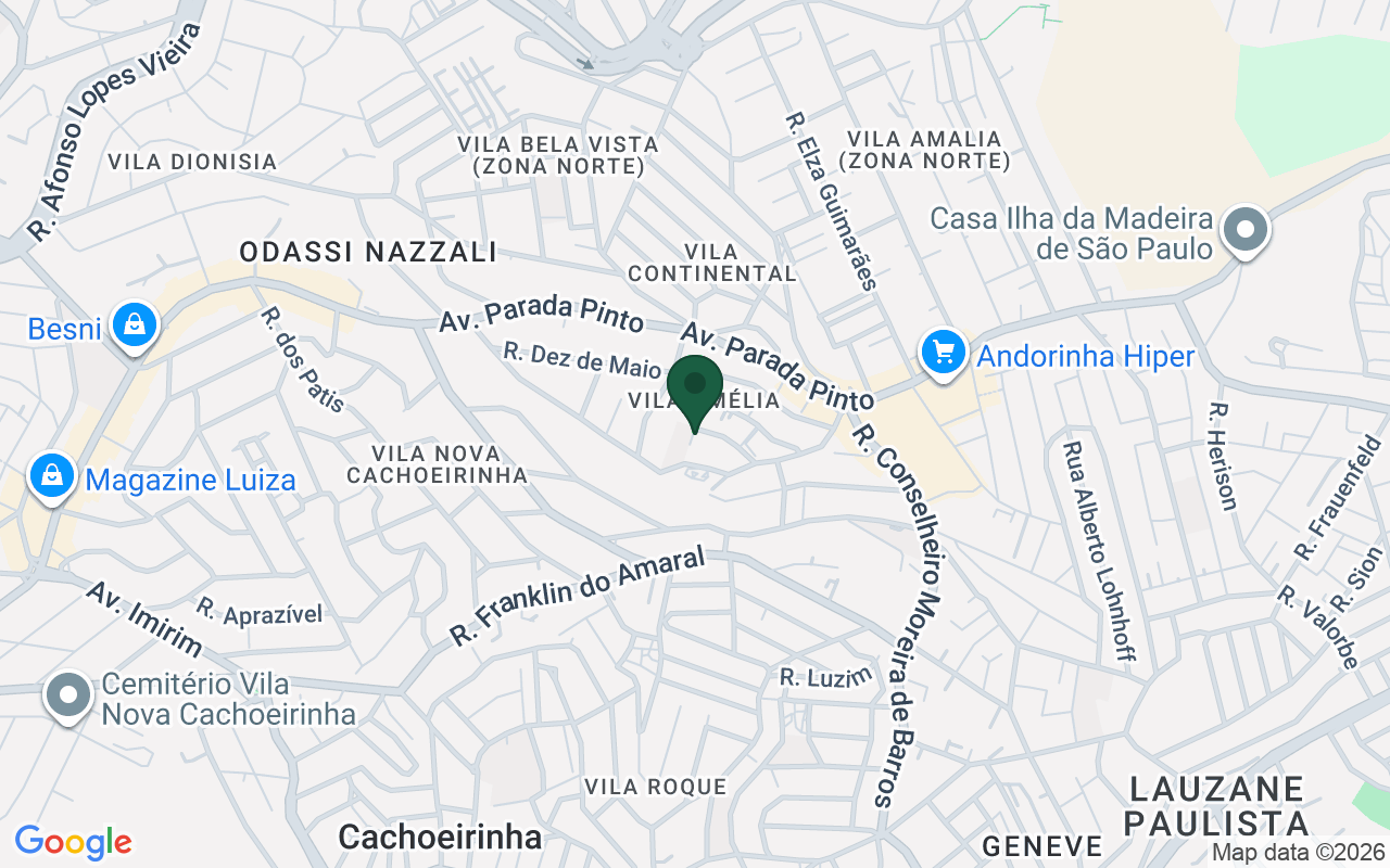 Mapa de Vila Amélia · São Paulo · SP