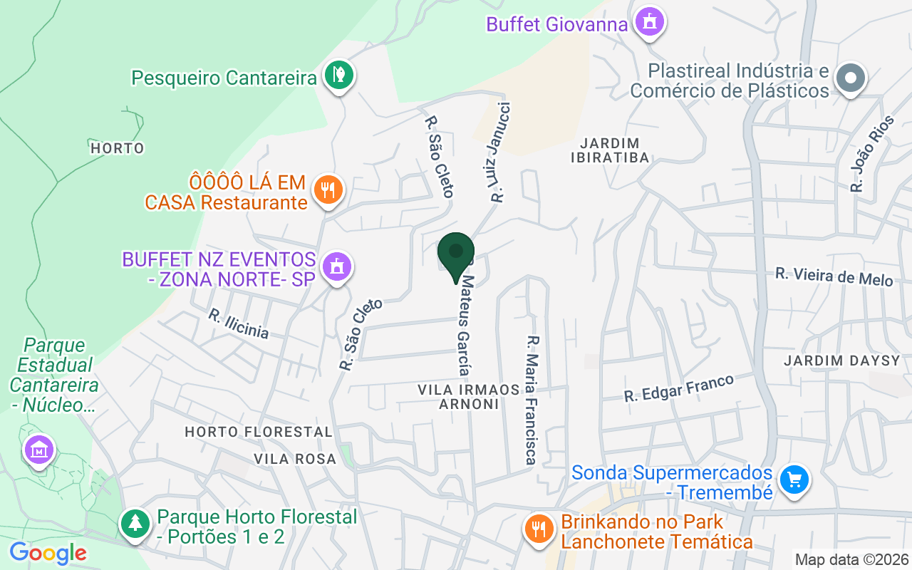 Mapa de Vila Irmãos Arnoni · São Paulo · SP