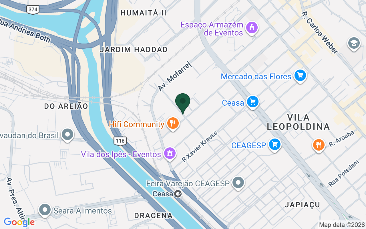 Mapa de Vila Leopoldina · São Paulo · SP