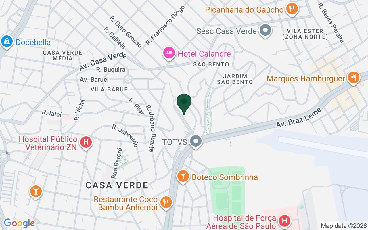 Mapa de Casa Verde · São Paulo · SP