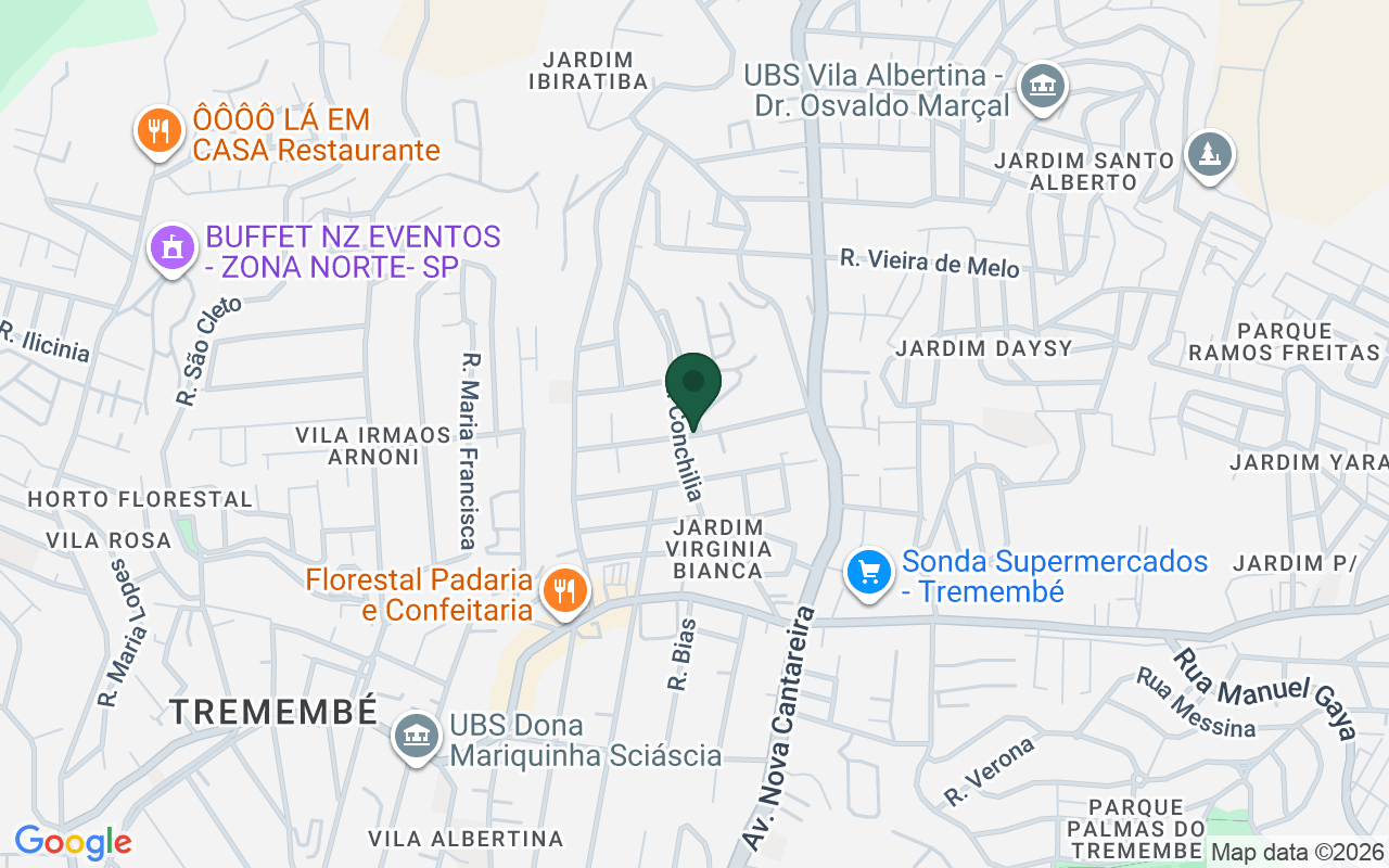 Mapa de Vila Albertina · São Paulo · SP